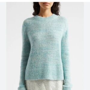 NWT VINCE Italian Marled Alpaca-Blend Crew Neck Cozy Sweater Large